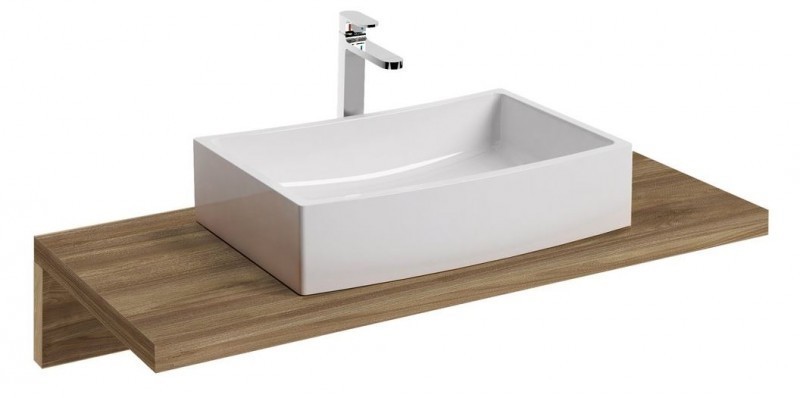 Ravak blat umywalkowy L 120x55 cm biały X000000832