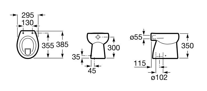 Roca Baby miska WC stojąca dla dzieci A344PB8000
