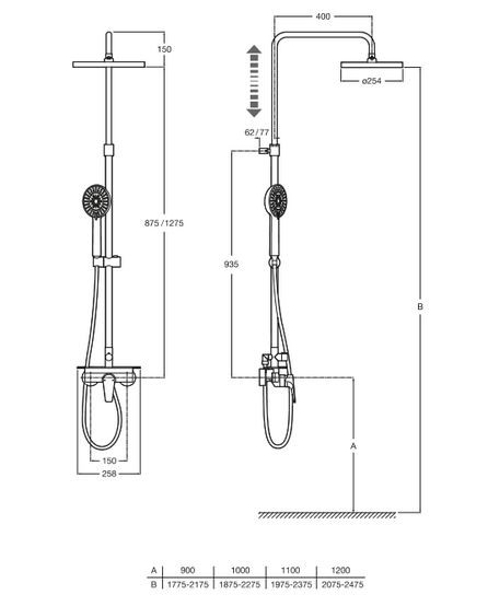 Roca Atlas zestaw prysznicowy A5A9790C00