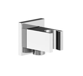 Roca Przyłącze kątowe Aqua Square 1/2 z uchwytem na słuchawkę chrom A5B0850C00