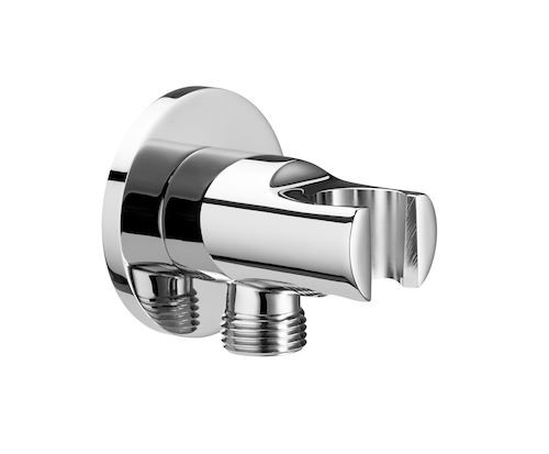 Roca przyłącze kątowe AQUA 1/2 z uchwytem na słuchawkę chrom A5B5250C00