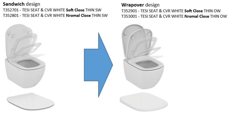 Ideal Standard Tesi deska sedesowa wolnoopadająca T352901