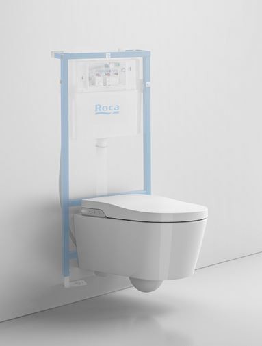 Roca INSPIRA IN-WASH miska WC podwieszana RIMLESS z deską myjącą A803060001