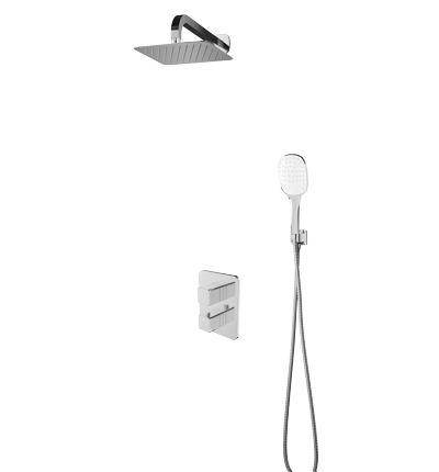 Omnires Parma System zestaw podtynkowy termostatyczny z deszczownicą chrom SYSPM11CR