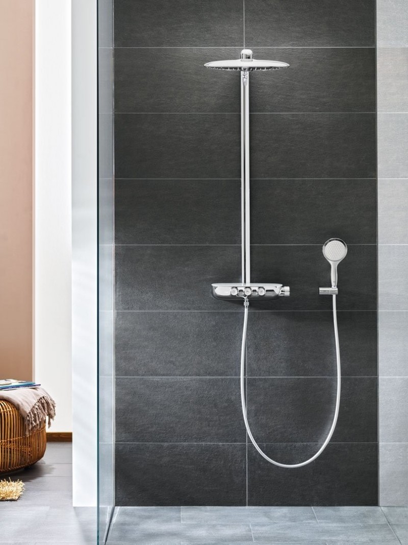 Grohe Rainshower System SmartControl 360 Duo zestaw prysznicowy termostatyczny z deszczownicą chrom 26250000