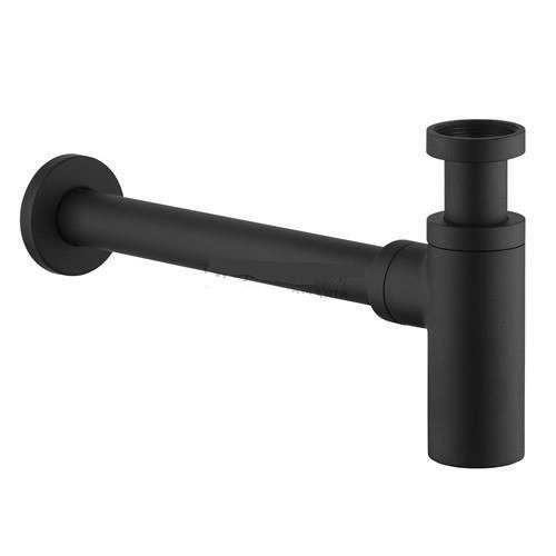 Vedo syfon umywalkowy dekoracyjny okrągły czarny mat VSY1010CZ