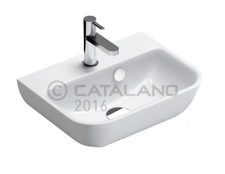 Catalano Sfera 45 umywalka mała 45x35 biały cataglaze 145BSFNP00