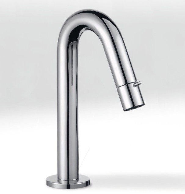 Kludi Bozz stojąca bateria umywalkowa do wody zmieszanej ze sterowaniem w wylewce chrom 380160530