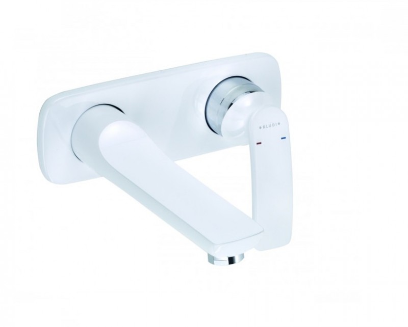 Kludi Balance jednochwytowa bateria umywalkowa podtynkowa wylewka 185mm biały/chrom 522469175