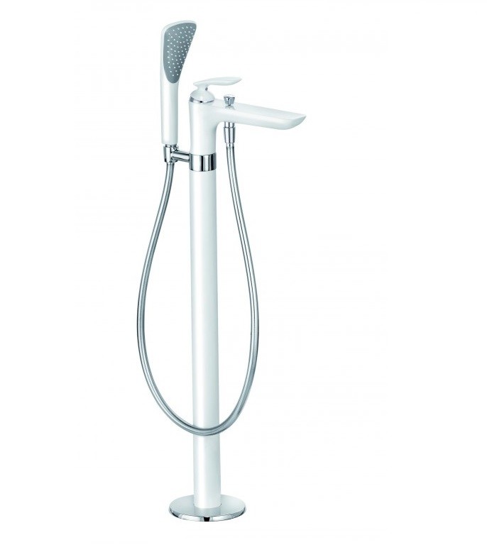 Kludi Balance jednouchwytowa bateria wannowa wolnostojąca biały/chrom 525909175