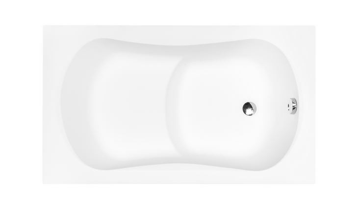 BESCO Aria Rehab wanna prostokątna z siedziskiem 120x70 akryl biały