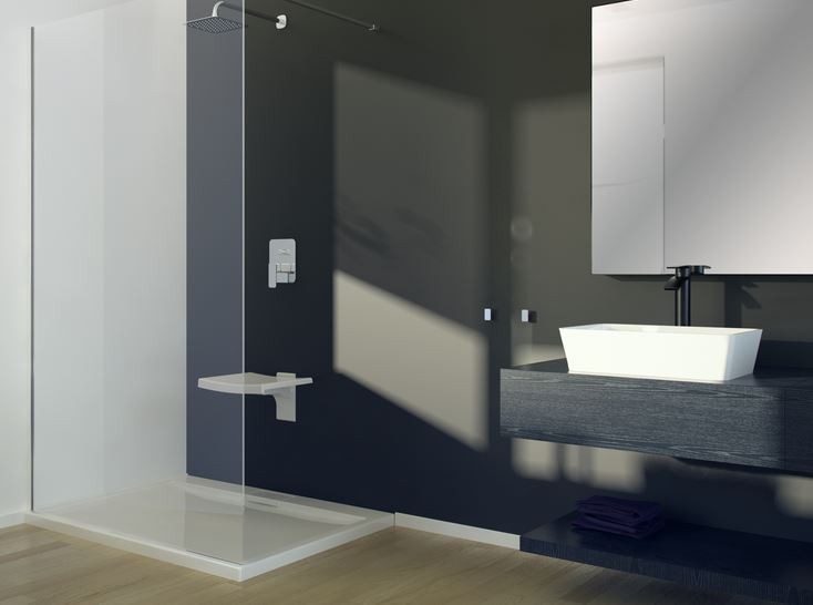 BESCO Assos umywalka stawiana na blat 50x40 cm biały Mineral DuraBe