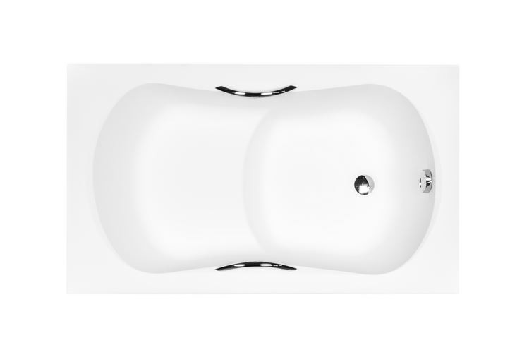 BESCO Aria Rehab wanna prostokątna z siedziskiem 120x70 akryl biały