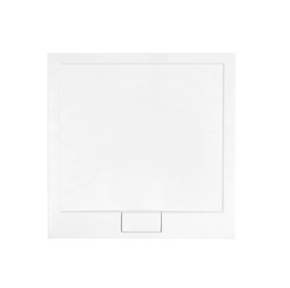 BESCO Axim Ultraslim brodzik kwadratowy 90X90 wys.4,5 cm akryl biały