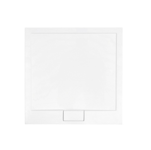 BESCO Axim Ultraslim brodzik kwadratowy 80x80 wys.4,5 cm akryl biały