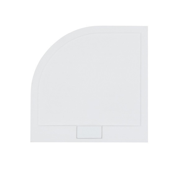 BESCO Axim Ultraslim brodzik półokrągły 90x90 wys.4,5 cm promień 550 akryl biały