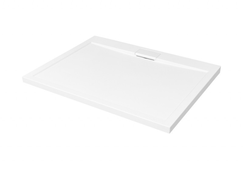 BESCO Axim Ultraslim brodzik prostokątny 120x80 wys.4,5 cm akryl biały