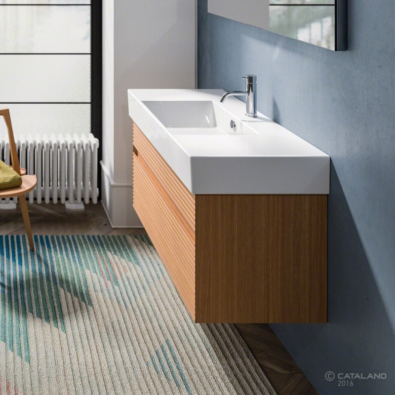 Catalano Premium UP 100 umywalka z blatem ceramicznym cataglaze 100x47 biały 110VPUP00