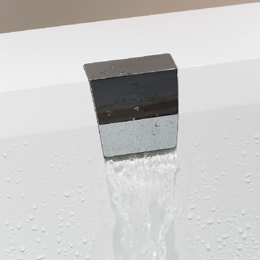 Villeroy&Boch Squaro Edge przyłącze wody zintegrowane z przelewem UPCON0123