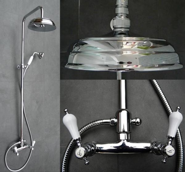 Fromac Etros kolumna prysznicowa z deszczownicą chrom 15171