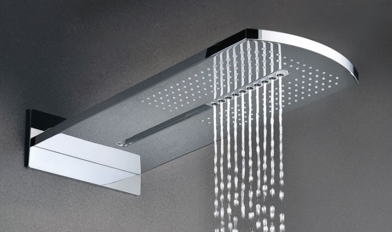 Fromac deszczownica głowica prysznicowa 2-funkcyjna prostokątna 23,5x50 chrom 6580