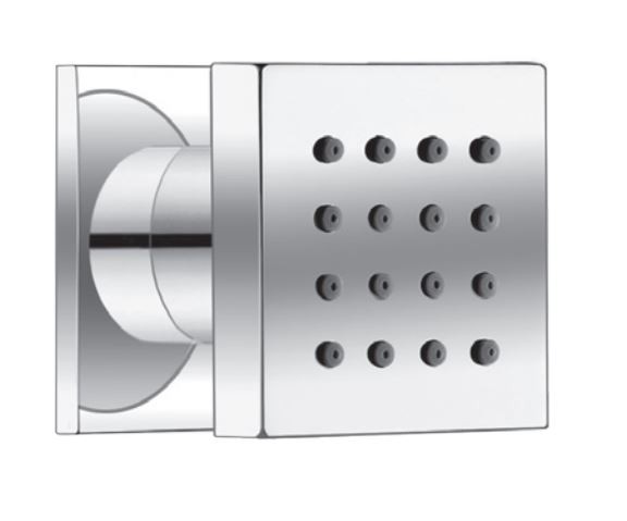 Fromac dysza natryskowa boczna kwadratowa chrom 6301