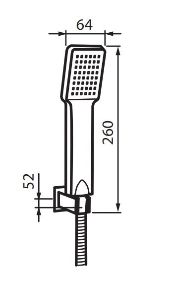 Vedo Mito zestaw prysznicowy z uchwytem punktowym chrom VBM3124