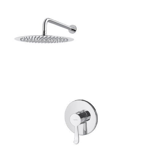 Vedo Cento kompletny sysytem prysznicowy podtynkowy z deszczownicą 30x30 chrom VBC1222/30