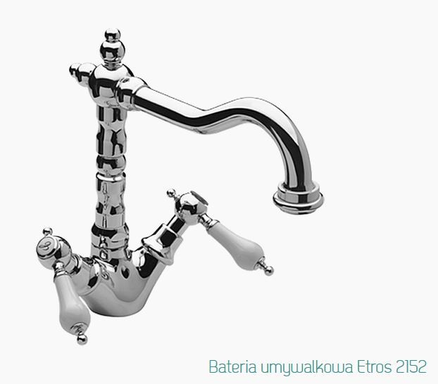 Fromac Etros bateria umywalkowa wysoka z korkiem automatycznym chrom 2152