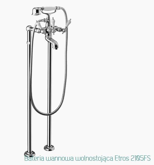Fromac Etros bateria wannowa wolnostojąca chrom 2105FS