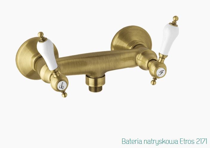 Fromac Etros bateria prysznicowa ścienna brąz antyczny 2171BR