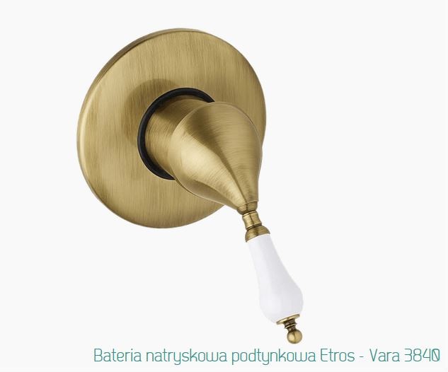 Fromac Etros bateria prysznicowa podtynkowa brąz antyczny 3840BR