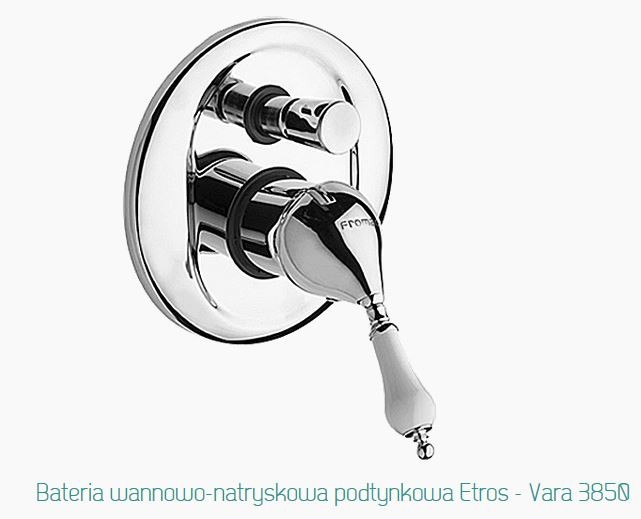 Fromac Etros bateria wannowo-prysznicowa podtynkowa chrom 3850