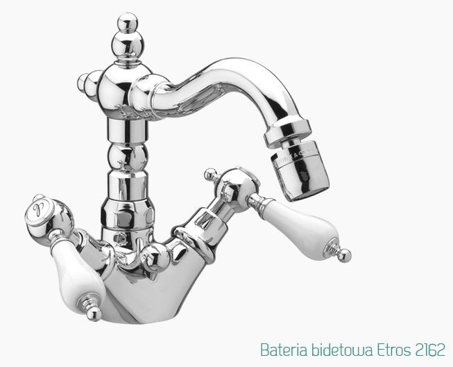 Fromac Etros bateria bidetowa z korkiem automatycznym chrom 2162