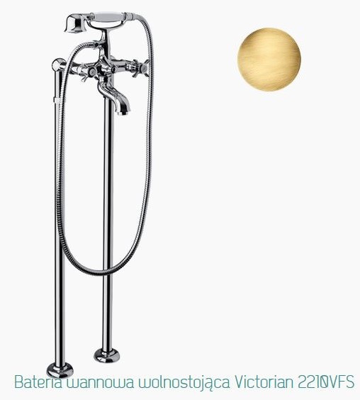 Fromac Victorian bateria wannowa wolnostojąca brąz antyczny 2210VFSBR