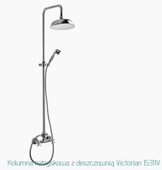 Fromac Victorian kolumna prysznicowa z deszczownicą chrom 15311V
