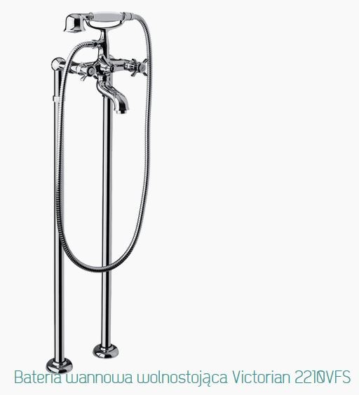 Fromac Victorian bateria wannowa wolnostojąca chrom 2210VFS