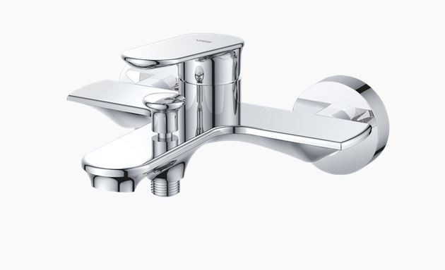 Vedo Otto bateria wannowa ścienna chrom VBO8006