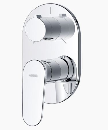 Vedo Otto bateria wannowo-prysznicowa podtynkowa 3-drożna chrom VBO8017