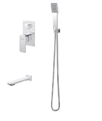 Vedo Mito kompletny system podtynkowy wannowy z wylewką wannową chrom VBM3241