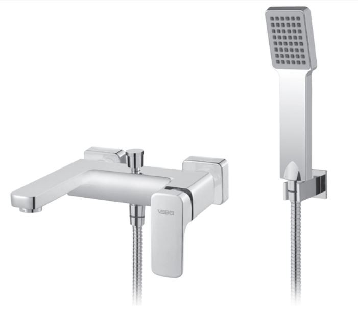 Vedo Mito bateria wannowa ścienna z zestawem chrom VBM3006/S