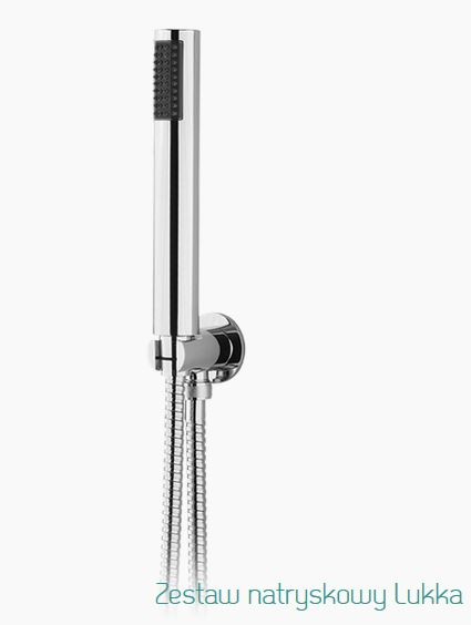 Vedo Lukka zestaw prysznicowy z uchwytem i przyłączem kątowym chrom VBL2126