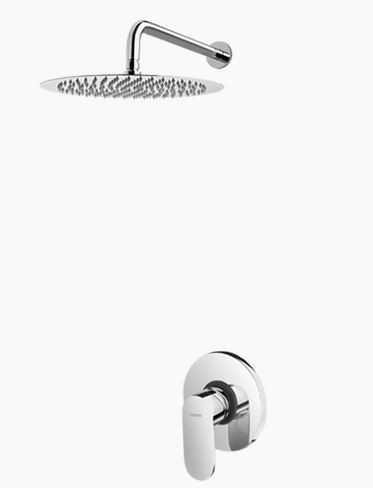 Vedo Lukka kompletny system prysznicowy podtynkowy z deszczownicą 30x30 chrom VBL2222/30