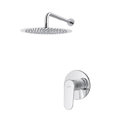 Vedo Otto system prysznicowy podtynkowy z deszczownicą 20x20 chrom VBO8222/20