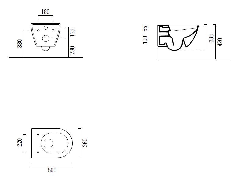 GSI Pura SwirlFlush muszla wc wisząca z deską wolnoopadającą 50 cm biały extraglaze 881611 FISR2 MS86CSN11