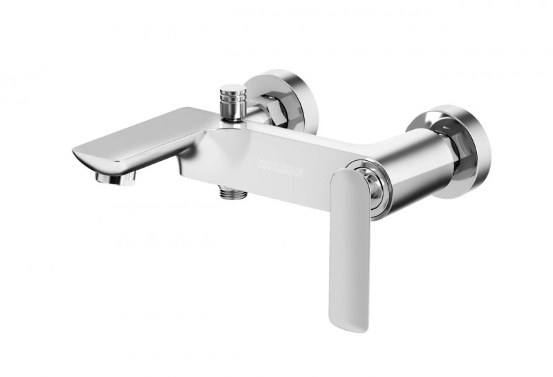 Kohlman Experience bateria wannowa ścienna chrom QW110E