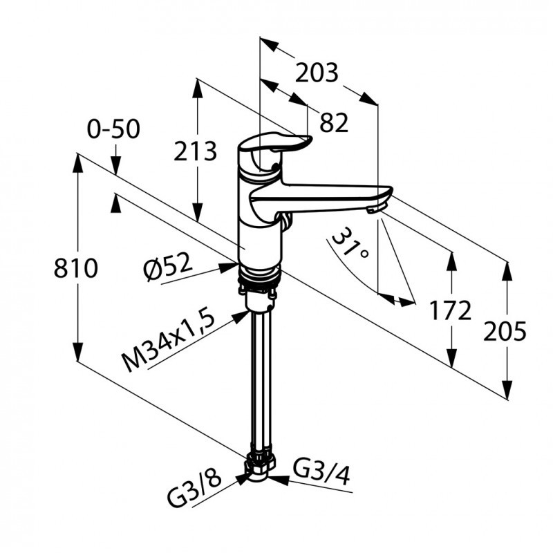 Kludi Objekta bateria kuchenna zlewozmywakowa do montażu pod oknem chrom 325780575
