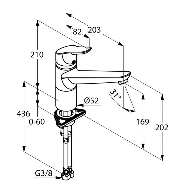 Kludi Objekta bateria kuchenna zlewozmywakowa chrom 325740575