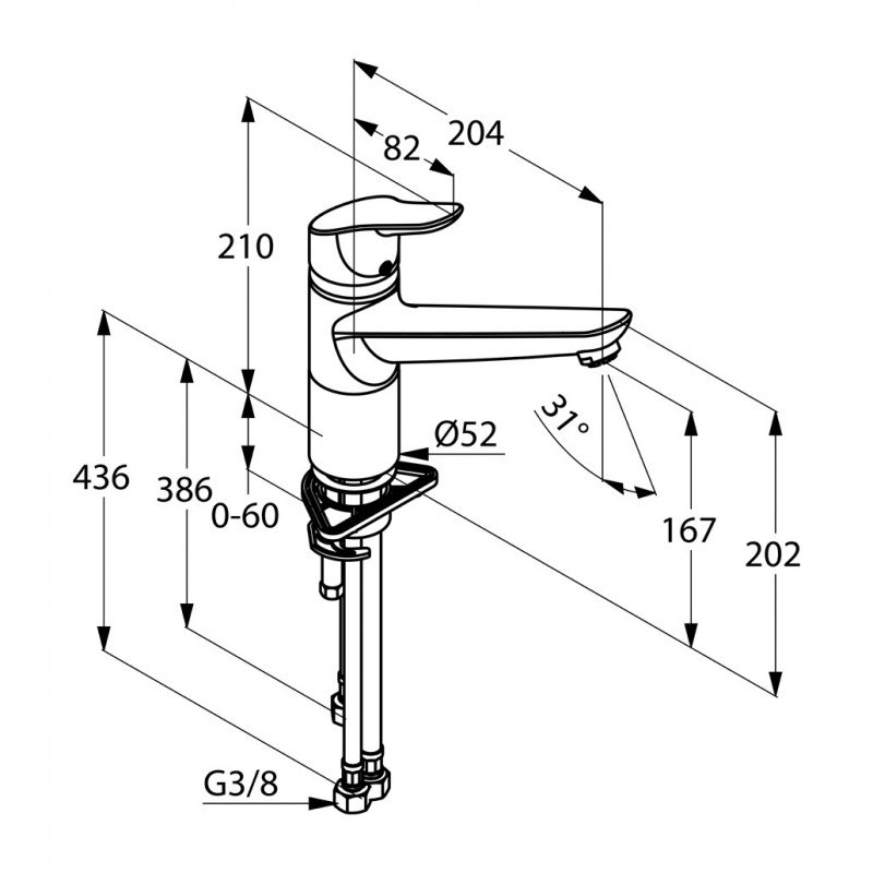 Kludi Objekta bateria kuchenna zlewozmywakowa chrom 325750575