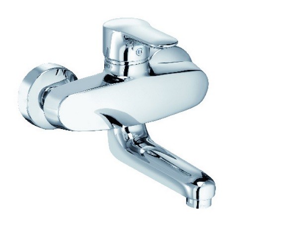 Kludi Objekta bateria kuchenna zlewozmywakowa ścienna 115mm chrom 328810575